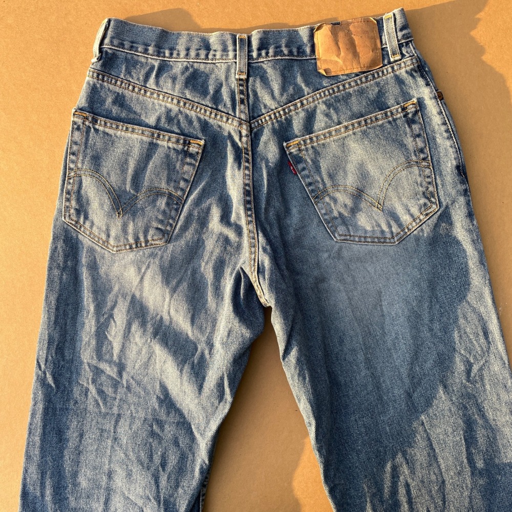 Levi's 550 Relaxed Fit Jeans Mens 32x32 Blue Casual Denim Tapered Leg Vintage - Picture 8 of 9